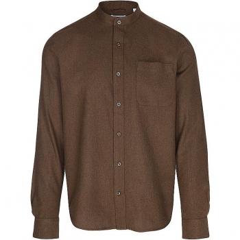 Knowledge Cotton Apparel Flanellhemd Herren Braun Größe S
