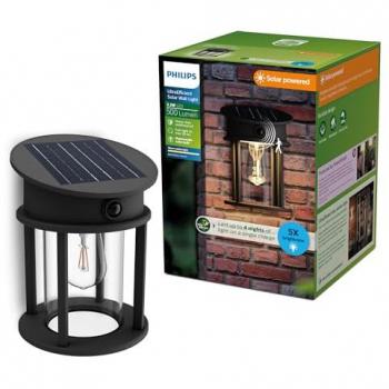 Philips Geri LED Solaire Extérieure 3,2 W – Appareil à capteur IP44 – Noir