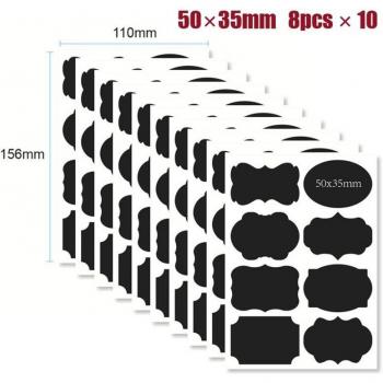 80pcs Blackboard Craft Labels