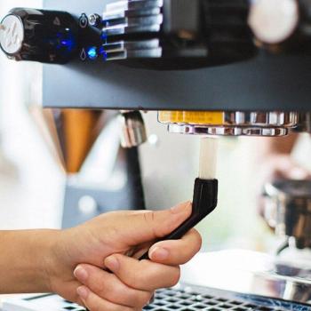 Outil de nettoyage café à chaleur – Brosse, poignée plastique et filtre