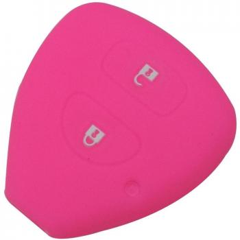 Garde-clés silicone double bouton – Toyota Corolla / Hilux / Vitz / RAV4 / Aqua / Camry