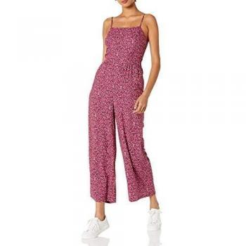 Goodthreads Back‑Cami in Fließendem Twill, Pinker Kreis‑Knospen-Print, Größe XS
