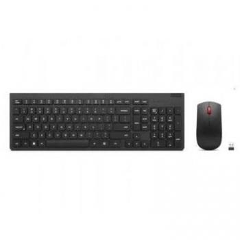 Kit Lenovo 4X31N50746 teclado y mouse inalámbricos en inglés americano, color negro