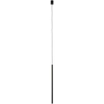 Lampada a sospensione Laser 1 luce nera paralume 75cm