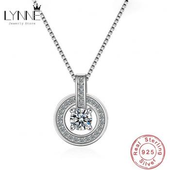 Joyería Femenina: Collar Colgante de Plata y Circón
