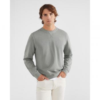 Sudadera de hombre lisa verde