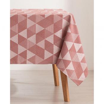 Mantel Geométrico Impermeable 140x180cm Atrio Teja