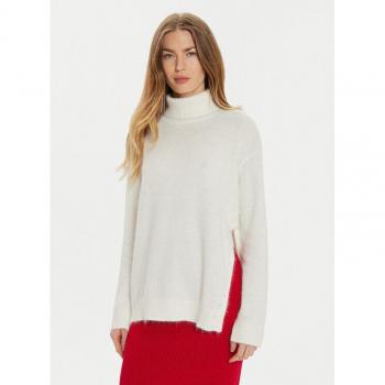 TWINSET Rollkragenpullover 242TT3291 Weiß Relaxed Fit