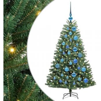 Pino Natalizio Verde 120 cm con Tronco in PVC e Metal