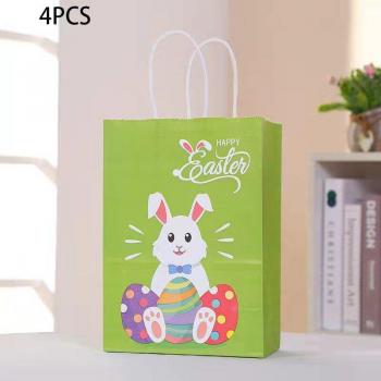 Sachets Joyeux Lapins avec Oeufs de Pâques, 4 Unités