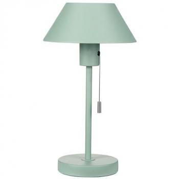 Beliani Caparo Tischlampe mit Zugschalter 37 cm Grün Metall