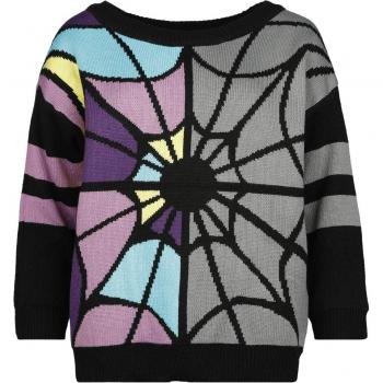 Enid & Mercredi Pull Gothique Femme Tricoté Coloré M à XXL
