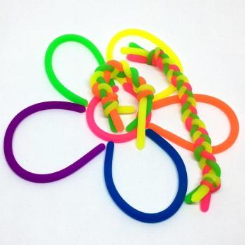 Jouet anti-stress TPR souple, corde à manipuler, 10 pièces/lot