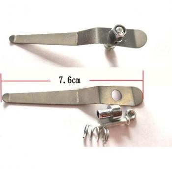 Accesorios para microscopio biológico estéreo, soporte de prensatelas y clips de acero inoxidable, 2 uds