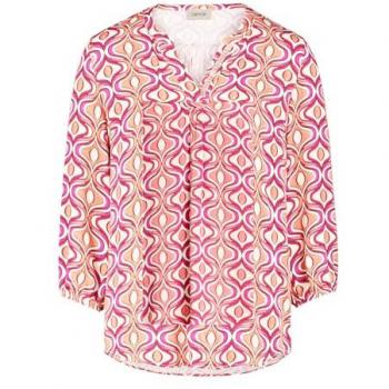 Cartoon Modische Bluse mit U-Boot-Ausschnitt