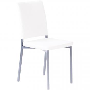 Silla Portus Canela Asiento Blanco Estructura Gris