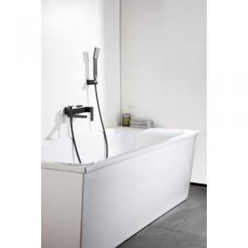Set bagno con rubinetto monocomando Pisa nero