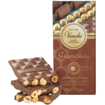 Tablette de noisettes Gianduja au lait 100g Venchi