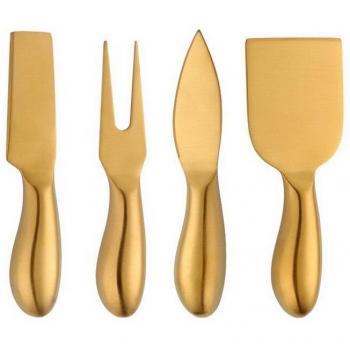 4pc Gold Cheese Cutting Tools