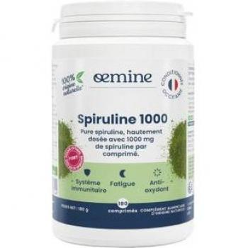 Oemine Spiruline 1000mg 180 comprimés Hautement Dosée