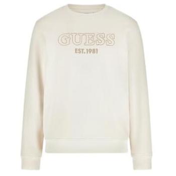Sudadera Beige con Logotipo Guess