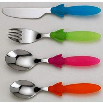 JEAN DUBOST PINGOUIN Set de 4 couverts enfants