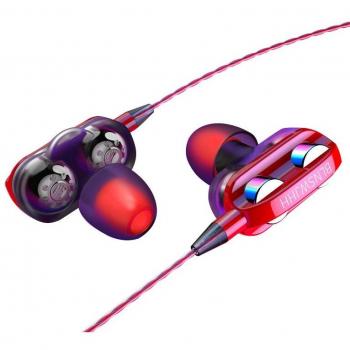 In-Ear Stereo Earphones with Dual Drive for Cell Phones