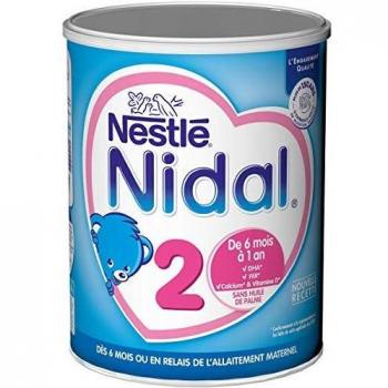 Nestl nidal natea 2 lait en poudre dès 6 mois 800g