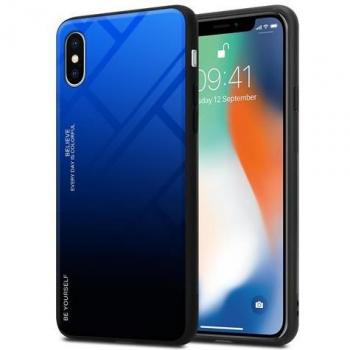 Cover Protetiva 2‑colori per iPhone X – Nero/Blu