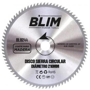 Disco de Corte para Sierra de Madera 210mm