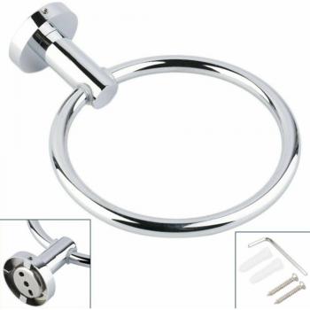 Luxury Wall-Mounted Towel Ring Stainless Steel 18.5*18.5*6cm