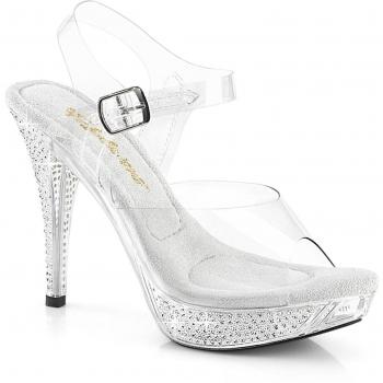 Silberglanz – Damen Slipper Transparent 408 EU 37