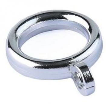 Pack 100 anneaux ronds pour rideaux, finition chrome