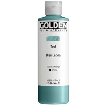 Golden Teal Peinture Acrylique Fluide – 237 ml