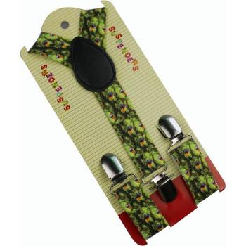 Tirantes para Pequeños con Estampado de Pluma de Pavo Real
