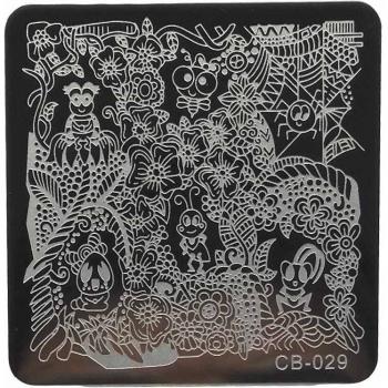 Accessoire de nail art : plaque d'estampage en inox