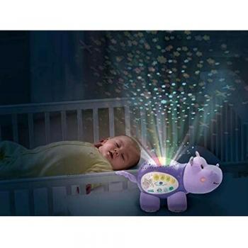 Nachtlicht VTech Lila: Nilpferd, Dodo & Sterne