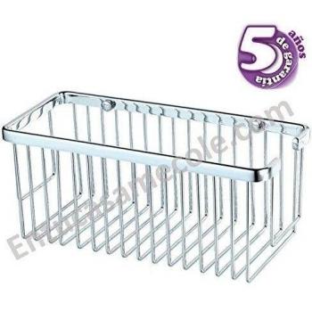 Kibath Portágel Rectangular en Latón con Brillo Cromo