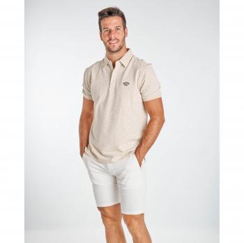 Polo Hombre Estampado de Colores Brillantes – Manga Corto