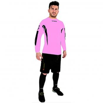 KIT DE PORTERO LEGEA WEMBLEY ACOLCHADO ROSA-NEGRO
