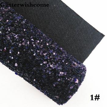 Glitterwishcome Cuir Synthétique Coloré
