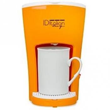 Italian Design IDECUCOF01 Cafetera Funny Pro, 450w, 150ml, Naranja