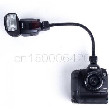Cordon réflex Nikon avec bras flexible et verrouillage anti‑perte – support E‑TTL (D850/D750/D610/D810/D800/D90/D7100/D7200/D500)