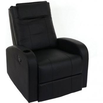 MCW Relaxsessel Brüssel, Kunstleder ~ schwarz