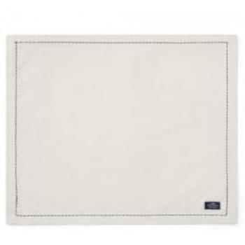 Tablette en Coton Organique Imprimée Oxford 40x50 cm Brun Beige