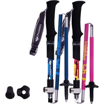Set de 2 Bastones de Senderismo Plegables