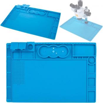 Tapis en silicone avec base en fer pour microscope 480x320mm