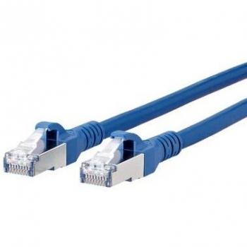 RJ45 Network cable, patch cable CAT 6A S/FTP 2.00 m Blue