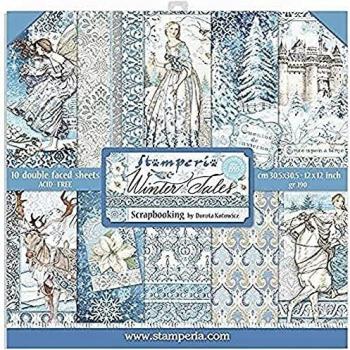Stamperia Blocco Carta Scrapbooking 10 Fogli 30.5x30.5