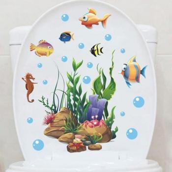 Adesivi decorativi per coperchio WC